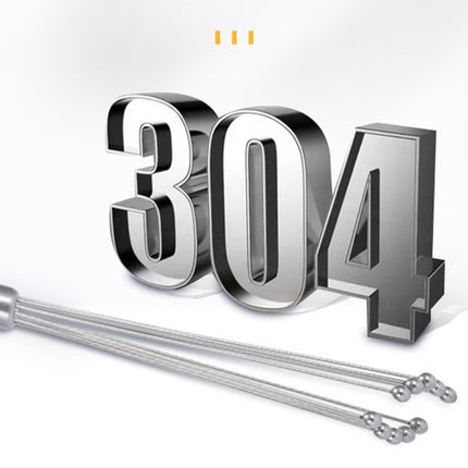 Manual Whisk Stainless Steel Glass Bead Egg Whisk Kitchen Household Hand-Held Baking Tools Type A 12 Inch, Type A 12 Inch, Type A 10 Inch, Type B 12 Inch, Type B 10 Inch, Type C 12 inch, Type C  10 Inch