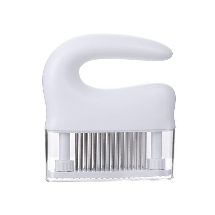 Stainless Steel Tenderloin Meat Knocking Meat Needle 48-Pin Household Kitchen Rib Breaker, 16.5x14.5cm