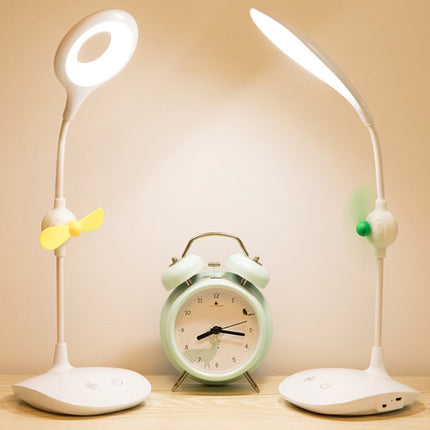 WS-8010 LED Fan Desk Lamp Bedside Desk USB Folding Desk Lamp, Water Drop, Ring, Pen Holder White Fan Blade, Pen Holder Yellow Fan Blade, Pen Holder Blue Fan Blade, Pen Holder Green  Fan Blade