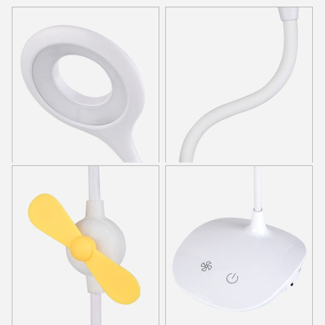 WS-8010 LED Fan Desk Lamp Bedside Desk USB Folding Desk Lamp, Water Drop, Ring, Pen Holder White Fan Blade, Pen Holder Yellow Fan Blade, Pen Holder Blue Fan Blade, Pen Holder Green  Fan Blade
