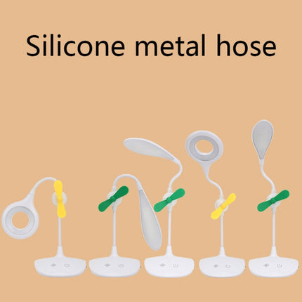 WS-8010 LED Fan Desk Lamp Bedside Desk USB Folding Desk Lamp, Water Drop, Ring, Pen Holder White Fan Blade, Pen Holder Yellow Fan Blade, Pen Holder Blue Fan Blade, Pen Holder Green  Fan Blade