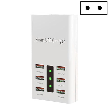 30W 2A Multi-Function 6-Port Charging Socket Universal Smart Phone And Tablet USB Charger, US Plug, EU Plug, UK Plug
