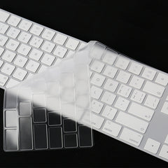 T17606 Computer Keyboard Film Transparent TPU Nano Long Keyboard Protective Film, For iMac 2017 Magic Keyboard(with Number Model)