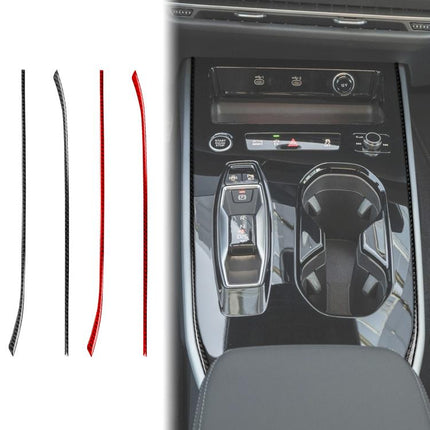 2pcs /Set Gear Shift Side Trim Stickers Left-Hand Drive For Audi A5 / A5L / S5 Avant / A5 Saloon / A6 Avant / A6L, Left-Hand Drive