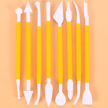 2 Sets Carving Pen Cake Fondant Carving Knife Making Cutting Tool 01030 Purple (OPP Bag Packaging), 01071 Yellow (OPP Bag Packaging), 01018 Red (OPP Bag Packaging), 02023 Blue (OPP Bag Packaging), 02030 Pink (OPP Bag Packaging)                         ...
