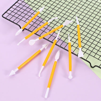 2 Sets Carving Pen Cake Fondant Carving Knife Making Cutting Tool 01030 Purple (OPP Bag Packaging), 01071 Yellow (OPP Bag Packaging), 01018 Red (OPP Bag Packaging), 02023 Blue (OPP Bag Packaging), 02030 Pink (OPP Bag Packaging)�������������������������...