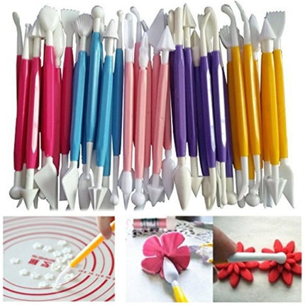2 Sets Carving Pen Cake Fondant Carving Knife Making Cutting Tool 01030 Purple (OPP Bag Packaging), 01071 Yellow (OPP Bag Packaging), 01018 Red (OPP Bag Packaging), 02023 Blue (OPP Bag Packaging), 02030 Pink (OPP Bag Packaging)�������������������������...
