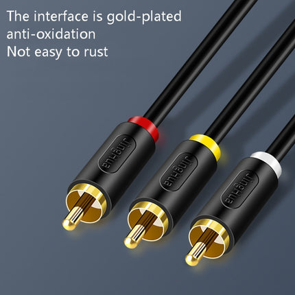 JingHua HDMI-3RCA HDMI To 3RCA Conversion Cable Set-Top TV Projector AV Lotus Converter Cable, 1m, 2m, 3m, 5m