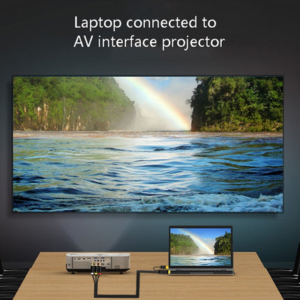 JingHua HDMI-3RCA HDMI To 3RCA Conversion Cable Set-Top TV Projector AV Lotus Converter Cable, 1m, 2m, 3m, 5m