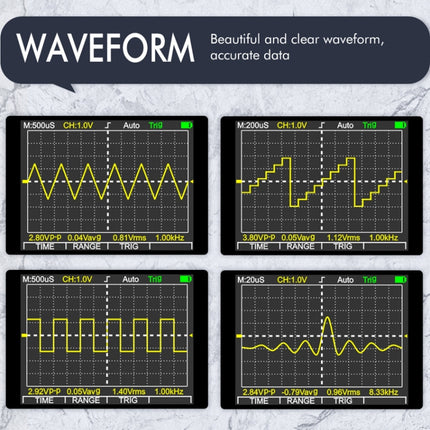 ET828 2 In 1 2 In 1 Oscilloscope Multimeter 2.4 Inch Color Screen Meter Digital Resistance Frequency Tester 1MHz 2.5Msps Meter