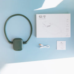 G1 USB Tragbarer Sport-Halsventilator zum Aufhängen, Weiß, Rosa, Dunkelgrün