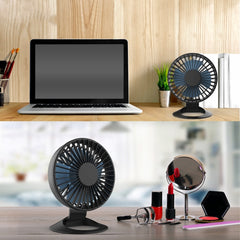 F2 Student USB Quiet Office Desktop Mini Fan, White Without Battery, Black Without Battery, White With Battery, Black With Battery, Pink Without Battery, Pink With Battery