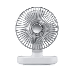 D77 Desktop-Ventilator mit automatischem Schütteln des Kopfes, stumm, tragbar, für Zuhause, Büro, Schlafsaal, USB-Ventilator, Elfenbein, Rosa