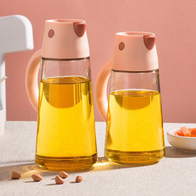 Kitchen Automatic Opening And Closing Oil Can Leak-Proof Seasoning Bottle With Lid, 550ml (Blue), 550ml (Pink), 550ml (White), 650ml (Blue), 650ml (Pink), 650ml (White)