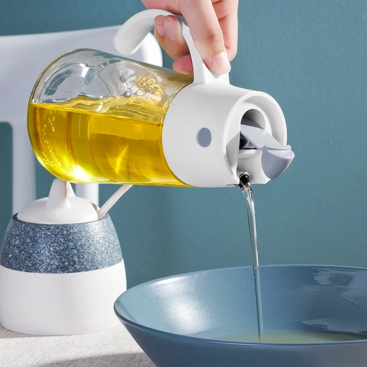 Kitchen Automatic Opening And Closing Oil Can Leak-Proof Seasoning Bottle With Lid, 550ml (Blue), 550ml (Pink), 550ml (White), 650ml (Blue), 650ml (Pink), 650ml (White)