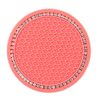 Watermelon Red and White Diamonds