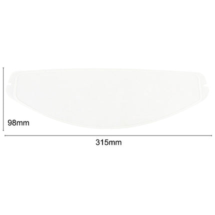 Clear Riding Anti-Fog Film Lens Sticker For K1 K3sv K5 Model Studded Helmet, 31.5x9.8cm