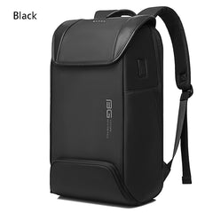 BANGE Men Anti-Theft Backpack Waterproof Large-Capacity Backpack Computer Bag, Black, Gray