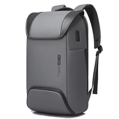 BANGE Men Anti-Theft Backpack Waterproof Large-Capacity Backpack Computer Bag, Black, Gray