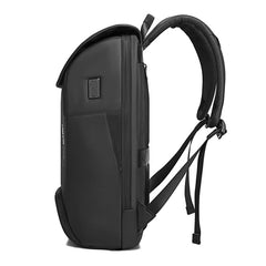 BANGE Men Anti-Theft Backpack Waterproof Large-Capacity Backpack Computer Bag, Black, Gray