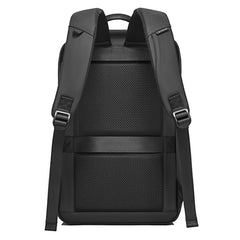 BANGE Men Anti-Theft Backpack Waterproof Large-Capacity Backpack Computer Bag, Black, Gray