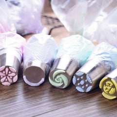 27 in 1 Decorating Mouth Set Seamless Cream Squeezing Mouth, 27 PCS/Set