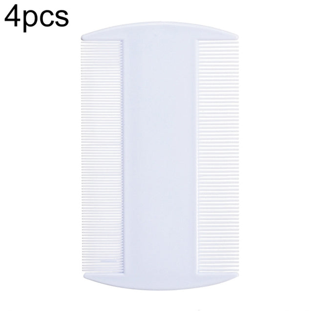 4pcs Pet Comb Double-Sided Comb Dog Cleaning Supplies Cat Comb Pet Grooming Supplies, White, Light Blue, Green, Dark Blue, Orange, Purple