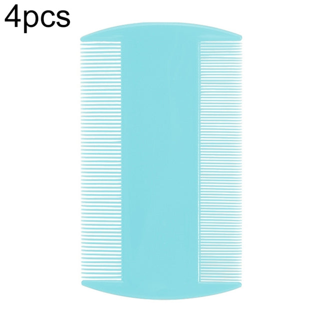 4pcs Pet Comb Double-Sided Comb Dog Cleaning Supplies Cat Comb Pet Grooming Supplies, White, Light Blue, Green, Dark Blue, Orange, Purple