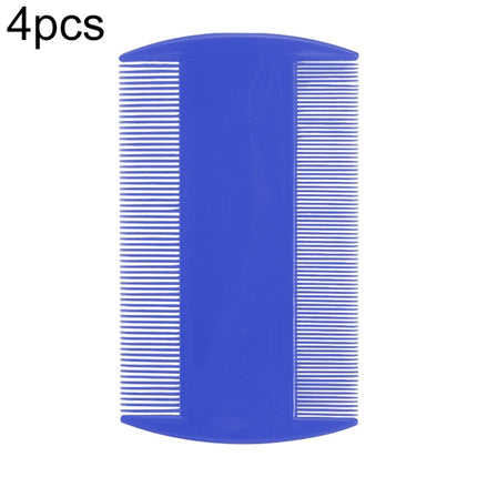4pcs Pet Comb Double-Sided Comb Dog Cleaning Supplies Cat Comb Pet Grooming Supplies, White, Light Blue, Green, Dark Blue, Orange, Purple