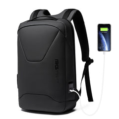 BANEG BG-22188 Fashion Business Anti-Theft Backpack Backpack with External USB Charging Port, Black, Gray