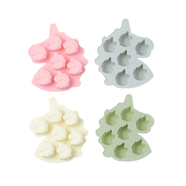 Unicorn Pony Chocolate Candy Cake Baking Silicone Mold Color Random Delivery, Unicorn Pony