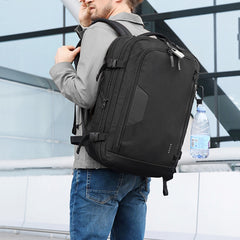 BANGE BG-22039 Men Large-Capacity Shoulders Backpack Business Anti-theft Waterproof Handbag