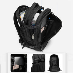 BANGE BG-22039 Men Large-Capacity Shoulders Backpack Business Anti-theft Waterproof Handbag