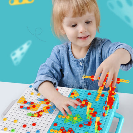 Children Screw-Tightening Electric Drill Toy Manual Assembly Toolbox, Style:, 2D Plane + Manual Drill (188 PCS), 2D Plane + Electric Drill (189 PCS), 3D + Manual Drill (275 PCS), 3D + Electric Drill (276 PCS), 3D + Electric Drill (316 PCS)�������������...