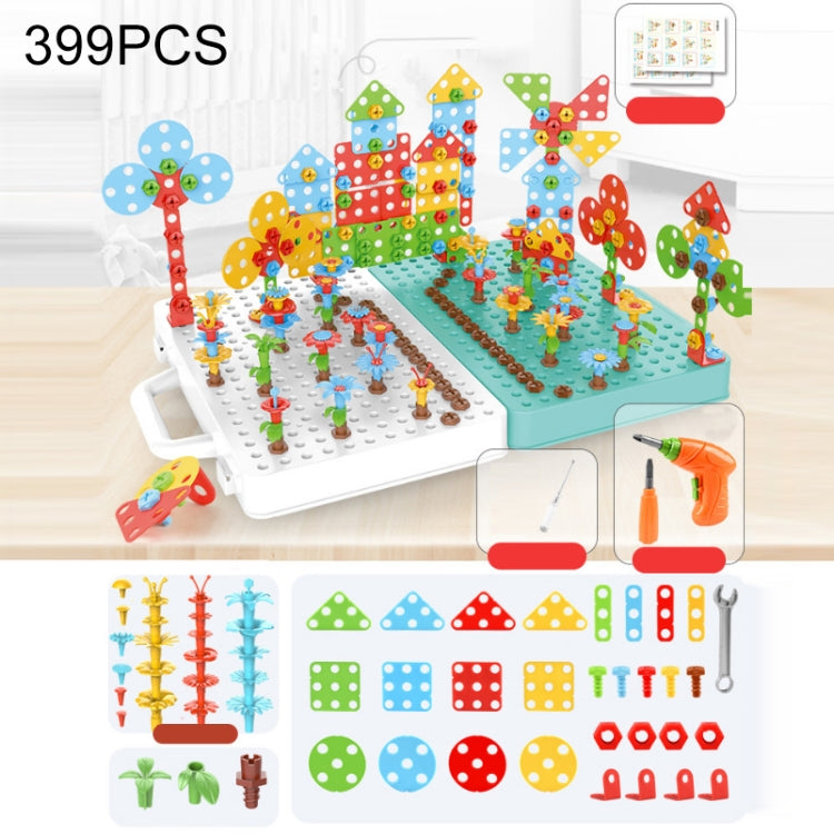 Children Screw-Tightening Electric Drill Toy Manual Assembly Toolbox, Style:, 2D Plane + Manual Drill (188 PCS), 2D Plane + Electric Drill (189 PCS), 3D + Manual Drill (275 PCS), 3D + Electric Drill (276 PCS), 3D + Electric Drill (316 PCS)�������������...