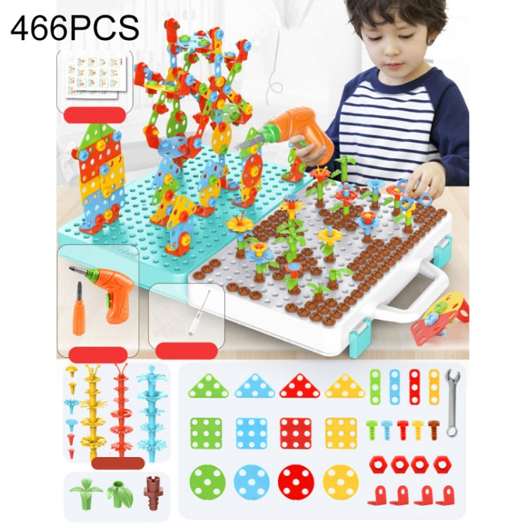 Children Screw-Tightening Electric Drill Toy Manual Assembly Toolbox, Style:, 2D Plane + Manual Drill (188 PCS), 2D Plane + Electric Drill (189 PCS), 3D + Manual Drill (275 PCS), 3D + Electric Drill (276 PCS), 3D + Electric Drill (316 PCS)�������������...
