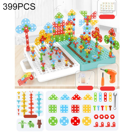 Children Screw-Tightening Electric Drill Toy Manual Assembly Toolbox, Style:, 2D Plane + Manual Drill (188 PCS), 2D Plane + Electric Drill (189 PCS), 3D + Manual Drill (275 PCS), 3D + Electric Drill (276 PCS), 3D + Electric Drill (316 PCS)�������������...