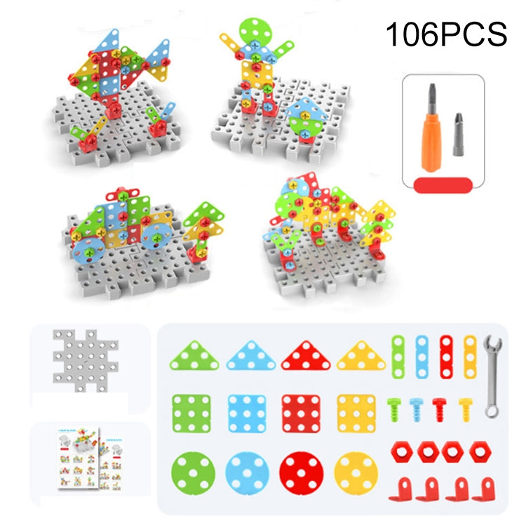 Children Screw-Tightening Electric Drill Toy Manual Assembly Toolbox, Style:, 2D Plane + Manual Drill (188 PCS), 2D Plane + Electric Drill (189 PCS), 3D + Manual Drill (275 PCS), 3D + Electric Drill (276 PCS), 3D + Electric Drill (316 PCS)�������������...