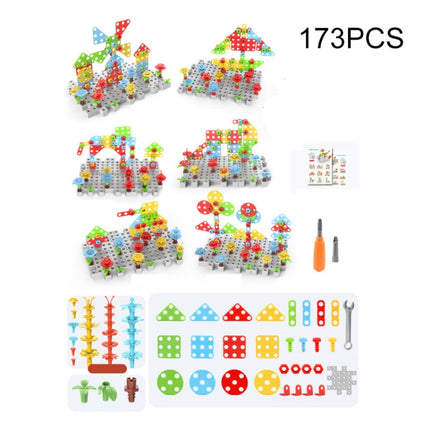 Children Screw-Tightening Electric Drill Toy Manual Assembly Toolbox, Style:, 2D Plane + Manual Drill (188 PCS), 2D Plane + Electric Drill (189 PCS), 3D + Manual Drill (275 PCS), 3D + Electric Drill (276 PCS), 3D + Electric Drill (316 PCS)�������������...
