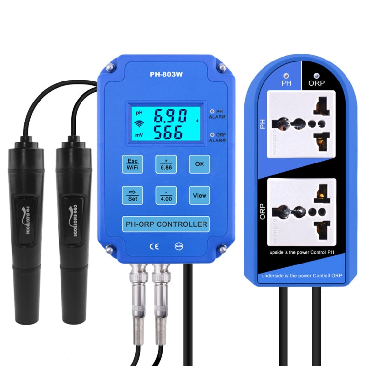 KL-803W Mobile Phone WIFI Monitoring Digital Acid-Base And Redox Controller Household PH Meter, EU Plug