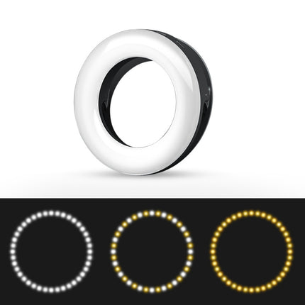 Mobile Phone Live Selfie Light LED Beauty Ring Fill Light, White, Pink, Black