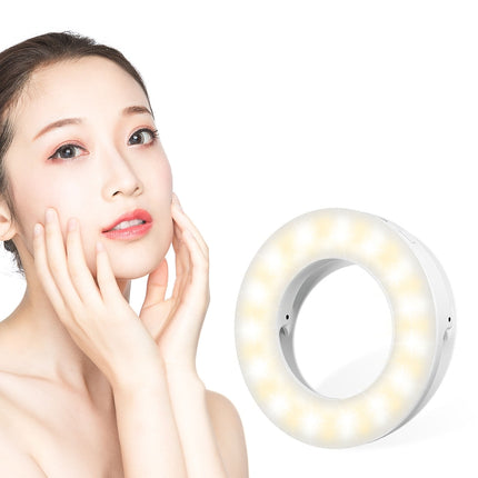 Mobile Phone Live Selfie Light LED Beauty Ring Fill Light, White, Pink, Black