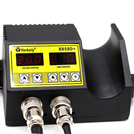 8858 Portable Rework Soldering Station Hot Air Blower For SMD/PCB, EU Plug, 8858