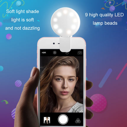 2 PCS Handy Fülllicht Kamera Foto LED Selfie Licht, Weiß, Rosa, Blau, Schwarz