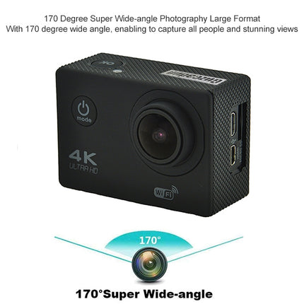 Cámara de acción impermeable WIFI para ciclismo, cámara 4K, cámara de buceo Ultra 60PFS, cámara para casco de bicicleta, cámara deportiva subacuática 1080P