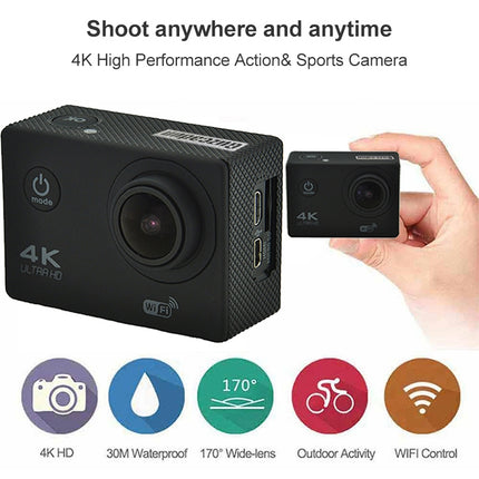 WIFI Wasserdichte Action Kamera Radfahren 4K kamera Ultra Tauchen 60PFS kamera Helm fahrrad Cam unterwasser Sport 1080P Kamera