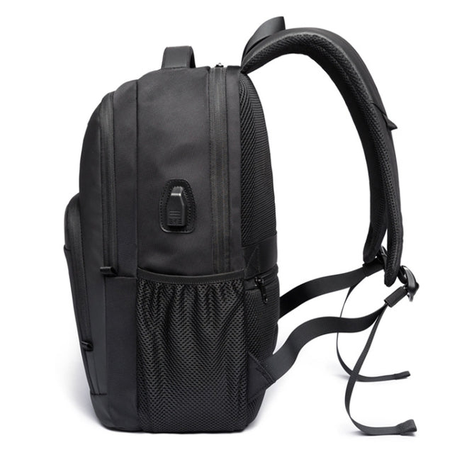 BANGE BG-1921 College Student Schoolbag Waterproof Business Computer Backpack with External USB Charging Port