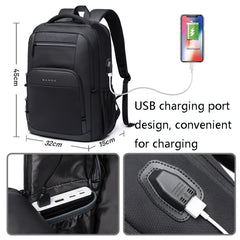 BANGE BG-1921 College Student Schoolbag Waterproof Business Computer Backpack with External USB Charging Port, Red Wine, Light Grey, Blue, Black