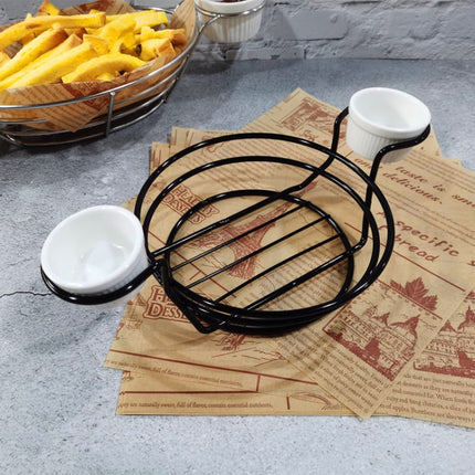 Wrought Iron Fruit Portable Storage Basket Bread French Fries Fried Snacks Portable Basket