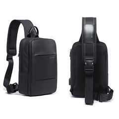 BANGE BG-77107 Men One-Shoulder Bag Casual Simple Messenger Bag with External USB Charging Port, BANGE BG-77107